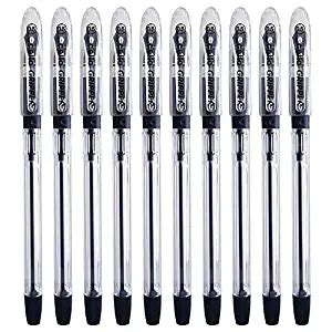 Cello Gripper Ballpoint Pen - Pack of 10 - Black Ink - 0.5mm tip | Glubery.com