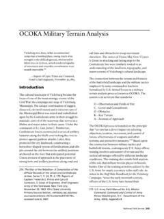 OCOKA Military Terrain Analysis | Ocoka military terrain analysis | PDF4PRO