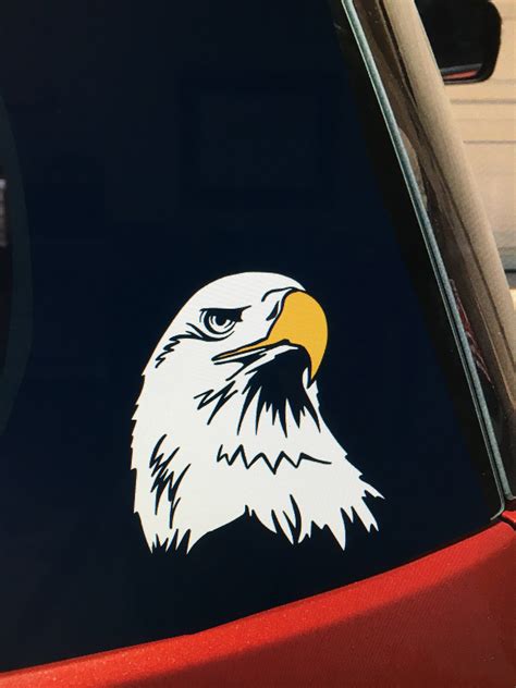 Eagle vinyl car window decal bald eagle sticker | Etsy