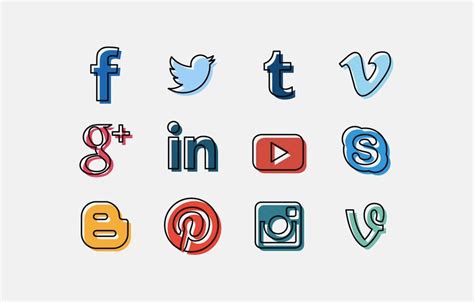 20 Free Social Media Icon Sets to Download – Web Design Ledger