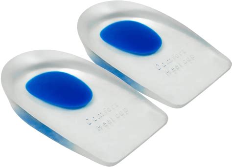 Haobase Silicone Gel Heel Cups - Shoe Inserts for Plantar Fasciitis ...