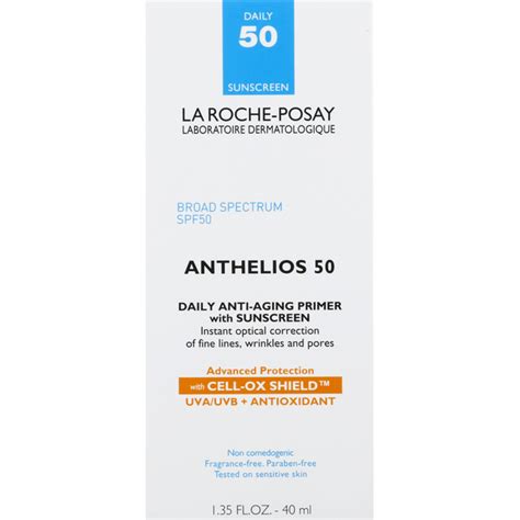 La Roche Posay Anti-Aging Primer, Daily, with Sunscreen, Broad Spectrum SPF 50 (3.4 oz) - Instacart