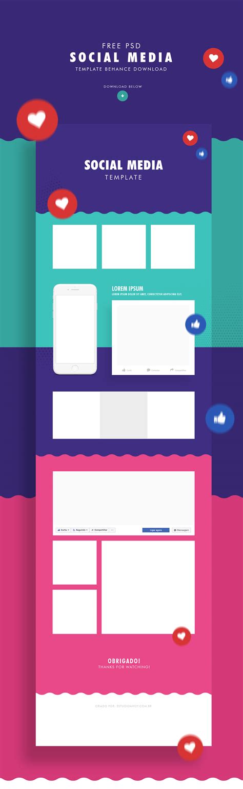 Social Media FREE TEMPLATE :: Behance