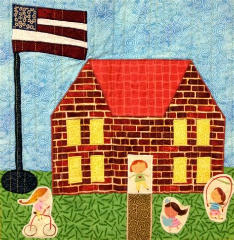 Starwood Quilter: My House Quilt - Schoolhouse Quilt Block