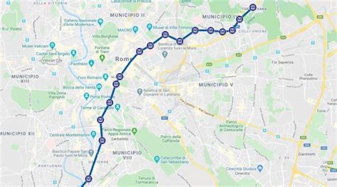 Rome Metro: Line B. Map and Stations | ArcheoRoma