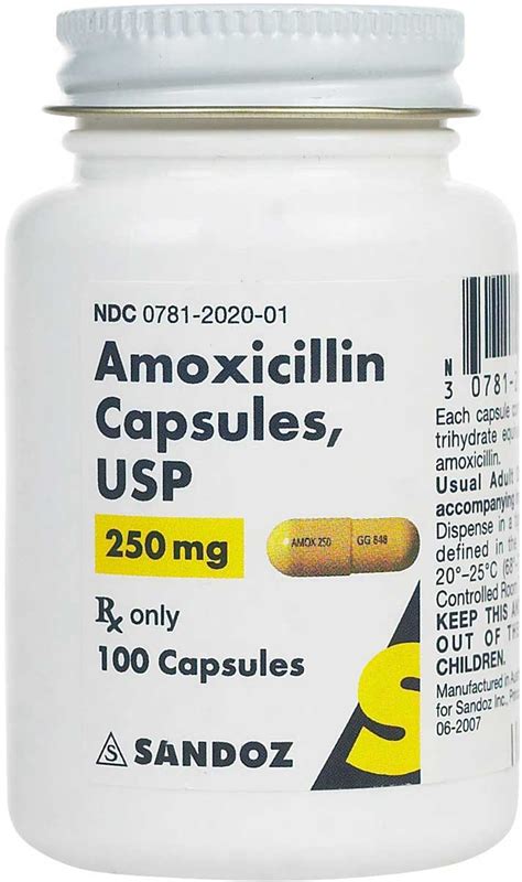 Amoxicillin for Dogs & Cats 250 mg 100 ct - Item # 686RX