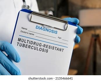 Doctor Shows Diagnosis Multidrug Resistant Tuberculosis Stock Photo ...