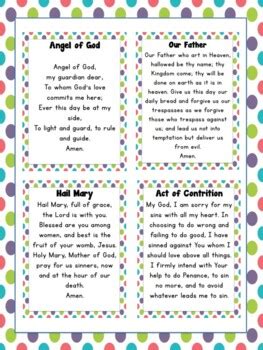 Catholic Prayers for the Classroom by Mrs Elementary - Emily Cecil