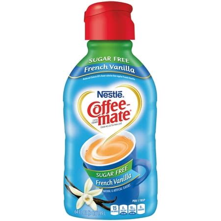 COFFEE-MATE French Vanilla Sugar Free Liquid Coffee Creamer 64 fl. oz. Bottle - Walmart.com