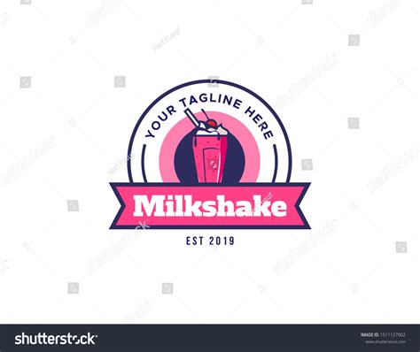 Milkshake Logo Vector Vintage Logo Design 库存矢量图（免版税）1511127002 ...