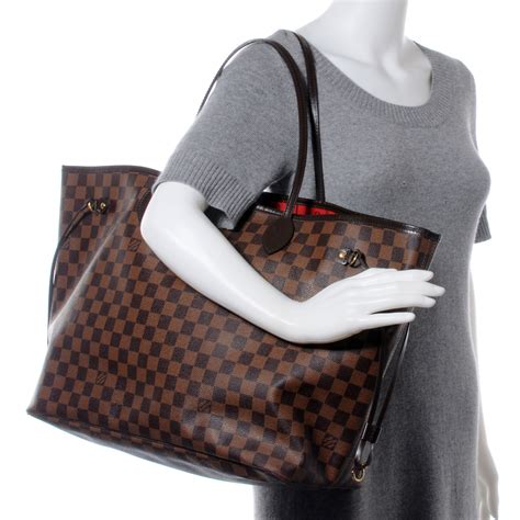 LOUIS VUITTON Damier Ebene Neverfull GM 45002