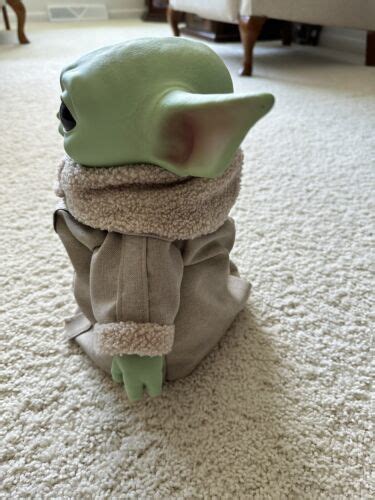 Grogu Baby Yoda The Child Plush 12" W/Rubber Head Star Wars Mattel ...