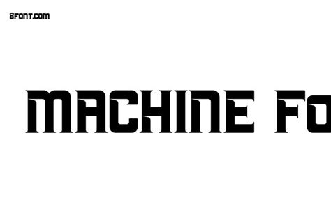 MACHINE Font - Free Font Download