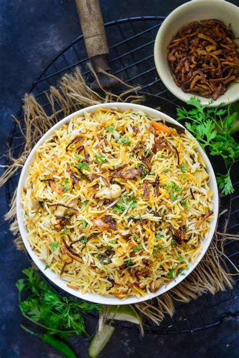 Veg Biryani Recipe (Step by Step + Video) - Whiskaffair