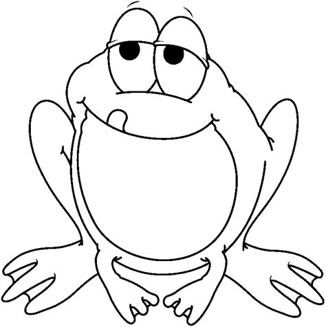 Frog Images Clipart Black And White