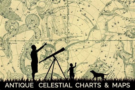 Antique Celestial Charts & Maps - Design Cuts