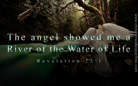 River of the Water of Life Revelation 22 Verse 1 - Christian Wallpaper Free