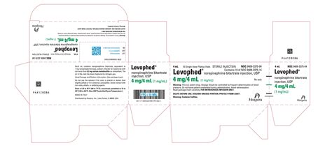 LEVOPHED(R) NOREPINEPHRINE BITARTRATE INJECTION, USP 4mg/4mL 4mL VIAL