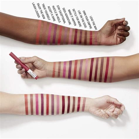 Swatches Maybelline Super Stay Ink Crayon Best Matte Lipstick, Long ...