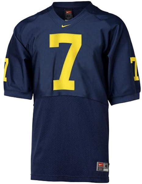 Amazon.com : Nike Michigan Wolverines #7 Navy Authentic Football Jersey ...