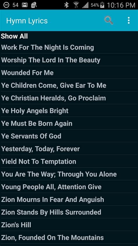 Hymn Lyrics APK for Android Download