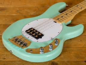 Music Man Sterling Sub Ray 4 Bass - Mint Green - Peach Guitars