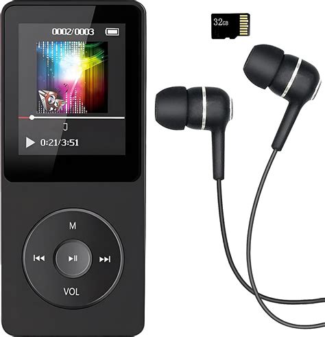 32GB MP3 Player with Earphone, Speaker, FM Radio, Voice Recorder, E ...