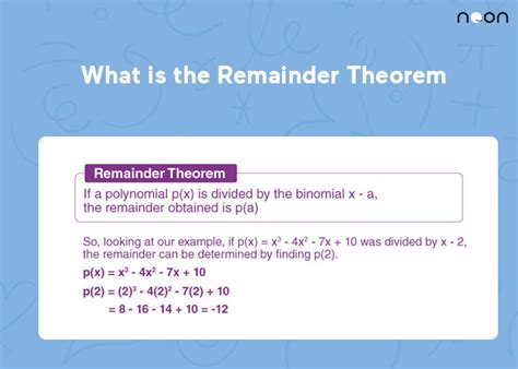 What is the Remainder Theorem?