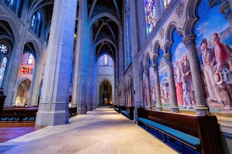 Interior View of the Grace Cathedral at San Francisco Editorial Photo - Image of place, chapel ...