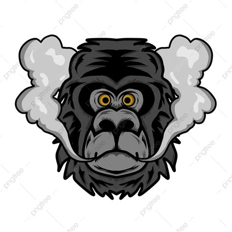 Gorilla Logo PNG Transparent, Gorilla Logo Using Vape, Vape, Gorilla, Vector PNG Image For Free ...