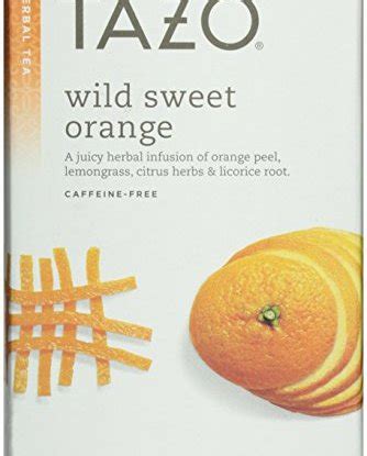 Tazo Wild Sweet Orange Herbal Tea, 20 Count Box 1.58oz/45g