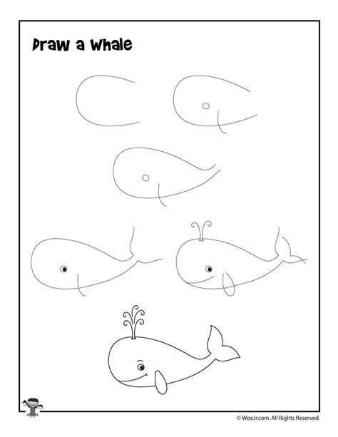 How to Draw for Kids: 12 Ocean Animals to Draw, Step by Step | Woo! Jr ...