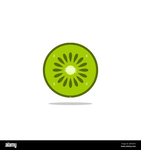 Kiwi Fruit Sliced vector Logo Template Illustration Design. Vector EPS 10 Stock Photo - Alamy