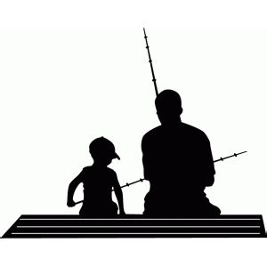 father son fishing silhouette - Google Search | Fish silhouette, Father ...