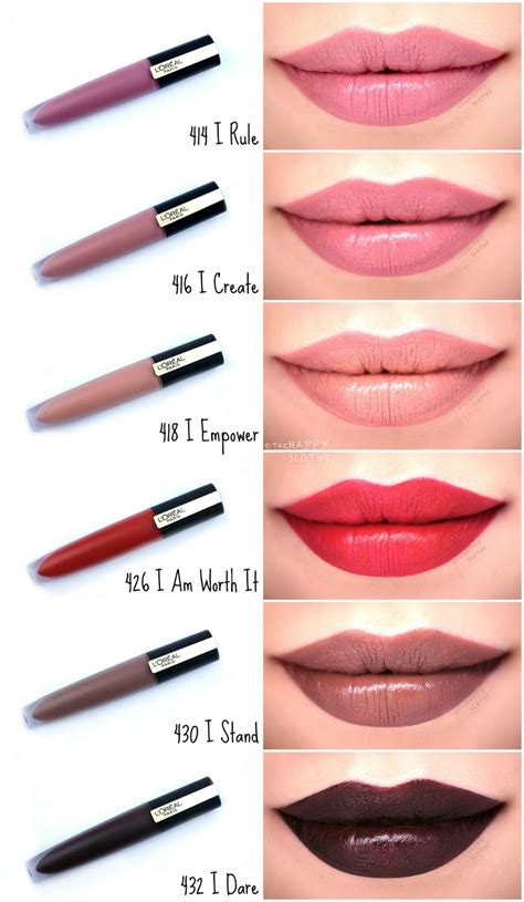 L'Oreal | Rouge Signature Matte Liquid Lipstick: Review and Swatches ...