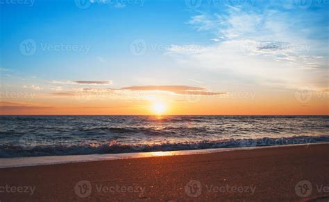 Beautiful sunrise over the horizon. 1357066 Stock Photo at Vecteezy