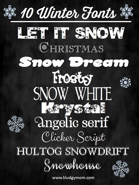 14 Winter Christmas Fonts Images - Winter Font Download, Free Winter Fonts for Microsoft Word ...