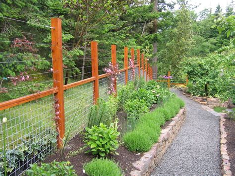 deer-fence-designs-Landscape-Traditional- | Deer fence, Garden fencing, Garden fence