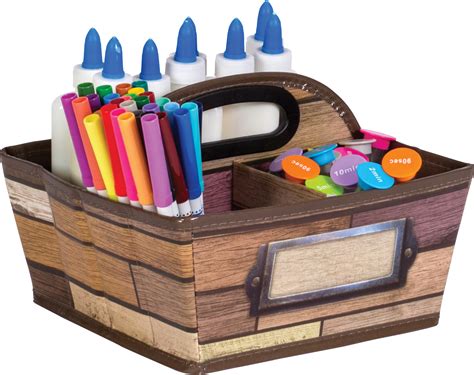 Reclaimed Wood Storage Caddy - TCR20916 | Teacher Created Resources