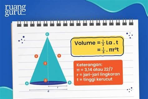 Contoh Soal Volume Kerucut dan Penyelesaiannya untuk Tugas Sekolah - Varia Katadata.co.id