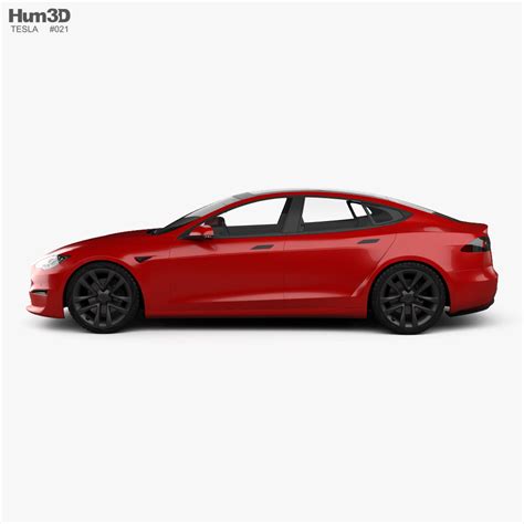 3D model of Tesla Model S Plaid 2021 in 2021 | Tesla model s, Tesla ...