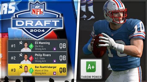 2004 NFL Draft and we draft our franchise quarterback! || Madden 20 ...