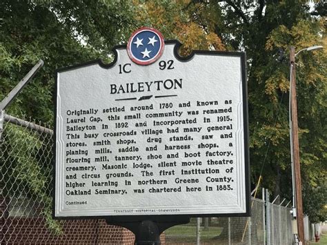 Baileyton / Oakland Seminary Historical Marker