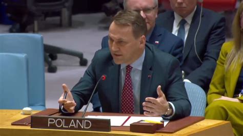 Polish foreign minister 'corrects the record' for Russia in UN Security ...