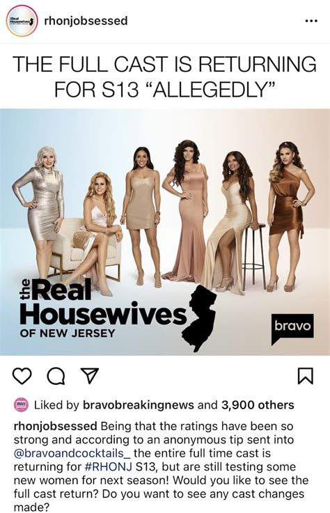 REPORT: RHONJ Season 13 Cast Revealed as Fans React