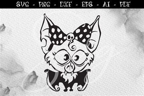 Cute Bat Svg, Baby Bat Girl Svg Graphic by LouteCrea · Creative Fabrica