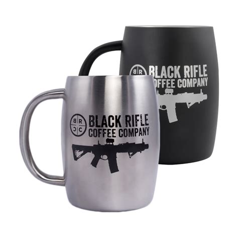 BRCC presents one bad mofo of a coffee mug. This stainless-steel, double-walled 13-ounce beast ...