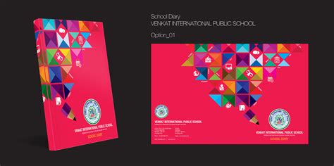 School Diary Cover Page Design :: Behance