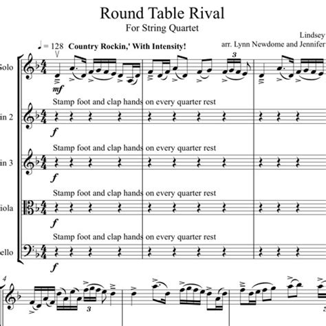 Stream Roundtable Rival String Quintet Sheet Music MIDI - Demo by ...