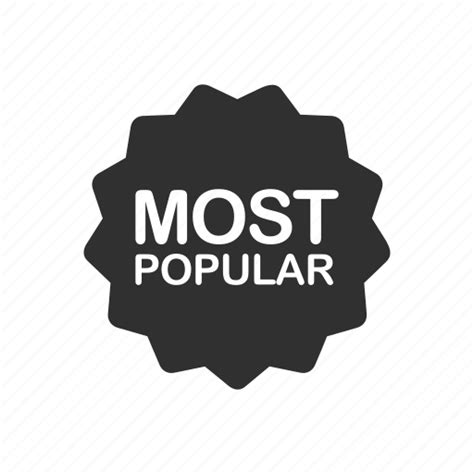 Achievement, badge, most popular, most popular sign icon